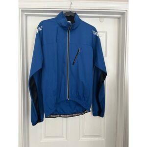 Descente Blue Hooded Windbreaker Jacket Mens Size‎ M
